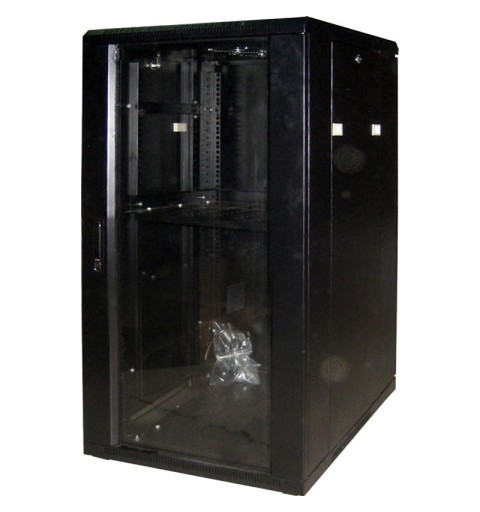 Armoire Rack 18U de DDNSeur et taille extérieur en mm de 600 (largeur) x 600 (Fonds) x 1075 (DDNS)