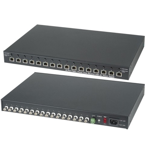 Récepteur passif 16 canaux pour des installations à câbles structuré standard sont RJ45