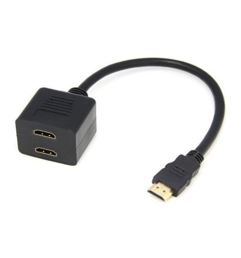 Splitter de 1 entrée HDMI mâle à 2 sorties HDMI femelles
