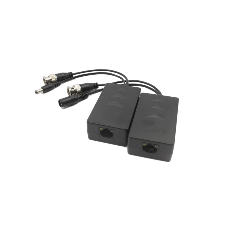 Pack de 2  transceivers passifs de vidéo et alimentation HDCVI / HDTVI / AHD d'1 canal 720P/1080P/4MP