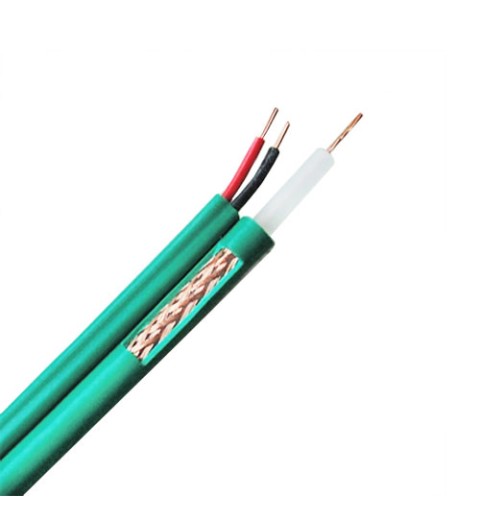 Câble coaxial KX6 combi de RG-59 + 2 X 0