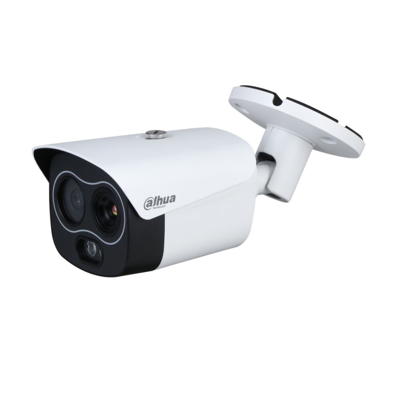 Caméra de vidéo-surveillance IP dual thermique 7 mm + visible 8 mm