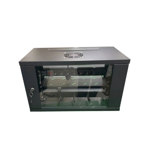 Rack mural 19" 6U 600x300mm avec accessoires