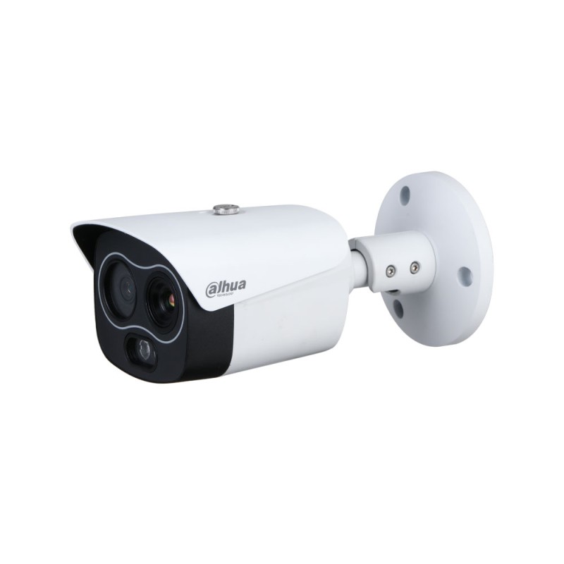 Double caméra IP thermique 7 mm + visible 8 mm