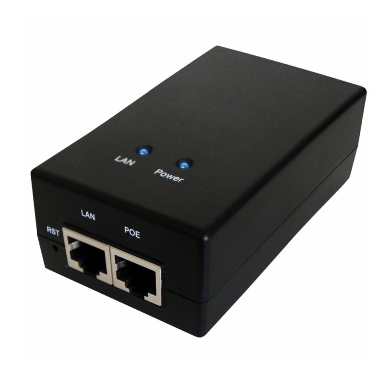 Injecteur PoE Gigabit de 24V CC /12W