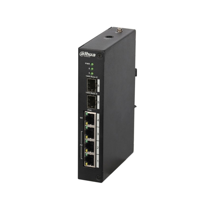 Switch Industriel gérable L2+ de 3 ports Fast Ethernet PoE + 1 port uplink Gigabit Ethernet PoE + 2 ports 1000 Base-X SF