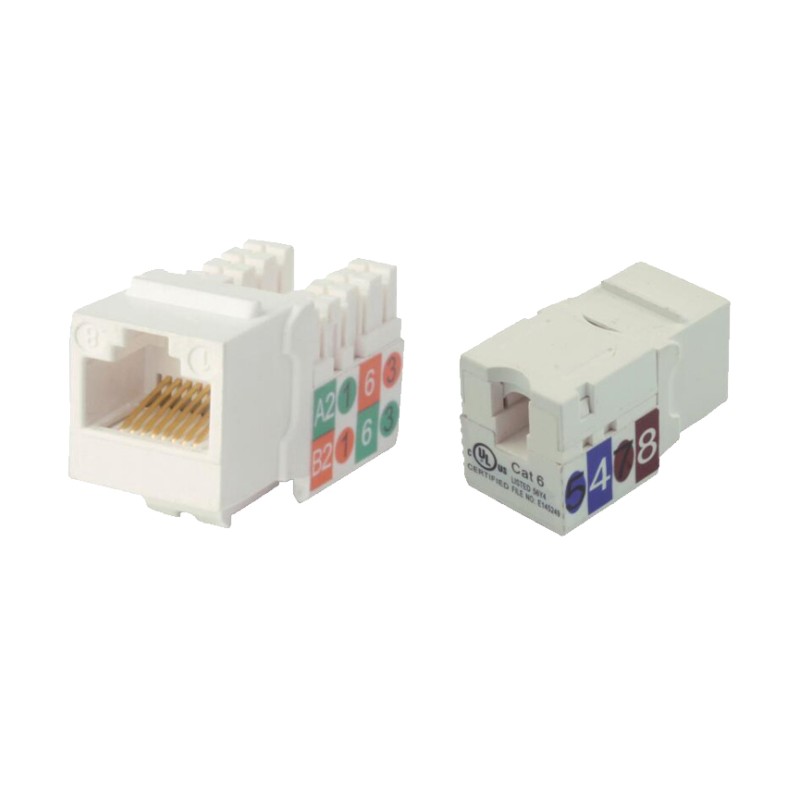 Module de connexion keystone femelle RJ45, catégorie 6