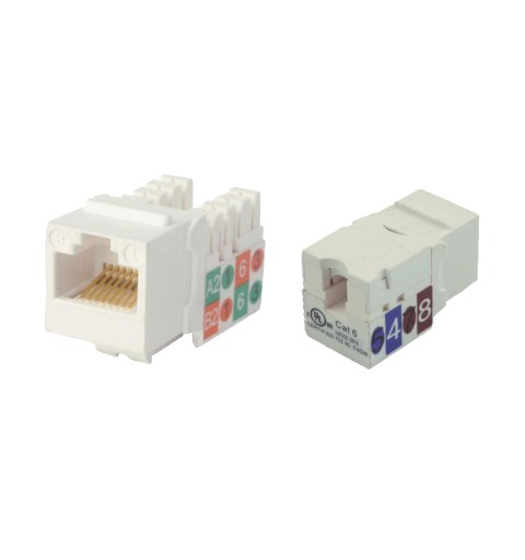 Module de connexion keystone femelle RJ45, catégorie 6