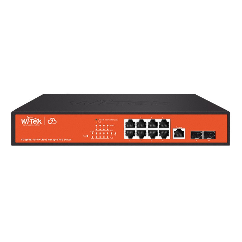 8 switches PoE + 2 SFP Gigabit PoE administrables