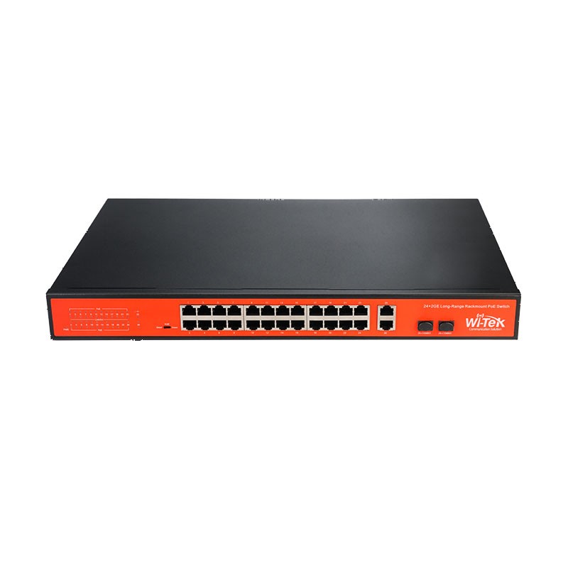 24 PoE + 1 RJ45 Gigabit + 1 Gigabit combo switch PoE non géré