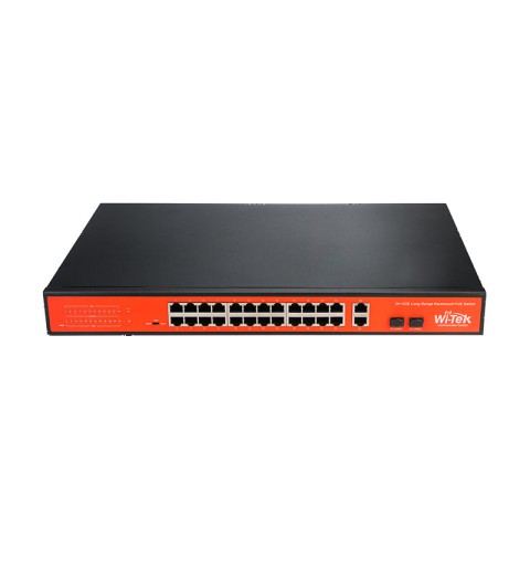 24 PoE + 1 RJ45 Gigabit + 1 Gigabit combo switch PoE non géré