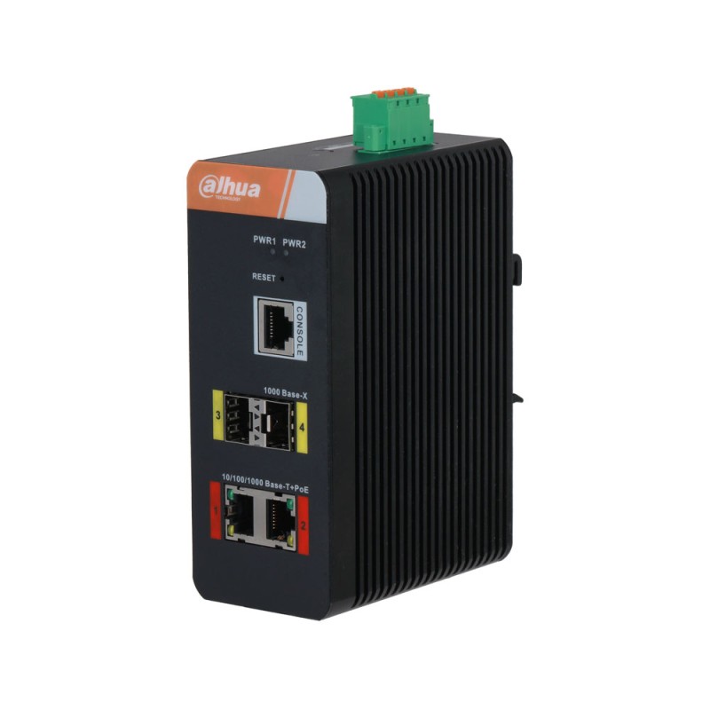 Commutateur industriel géré 4 ports Gigabit (L2)