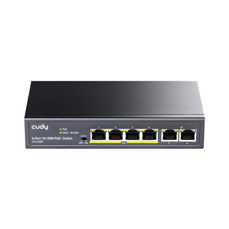 Commutateur PoE+ 10/100M à 6 ports