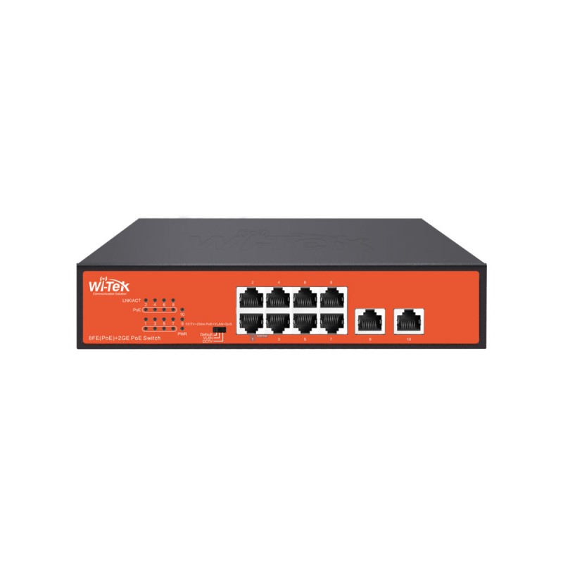 Commutateur 8 PoE + 2 Uplink Gigabit Ethernet