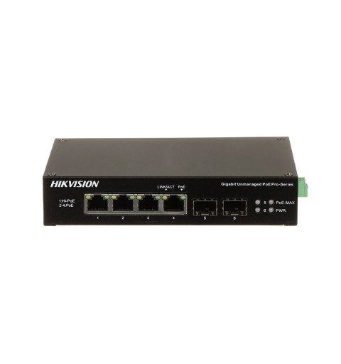 Commutateur PoE à 4 ports + 2 Gigabit SFP