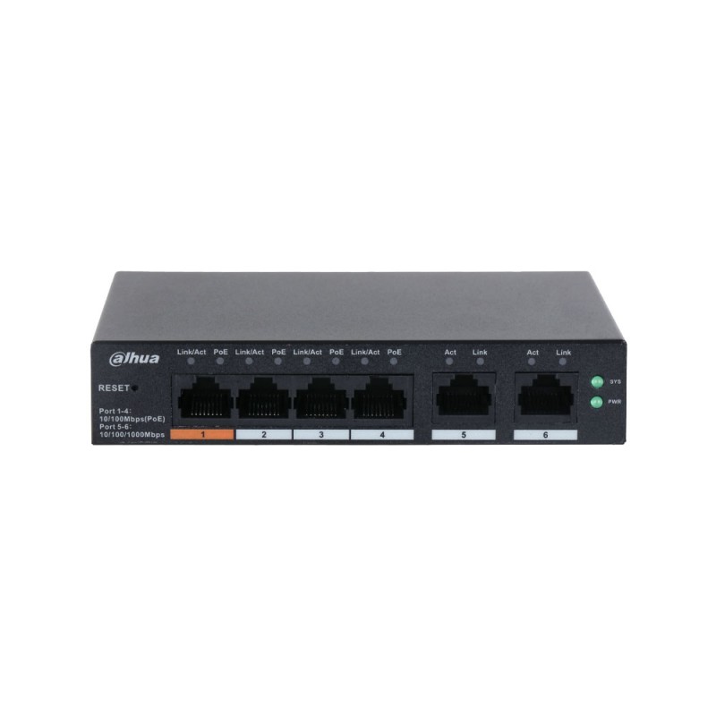 Commutateur cloud gérable L2 à 6 ports avec 4 PoE