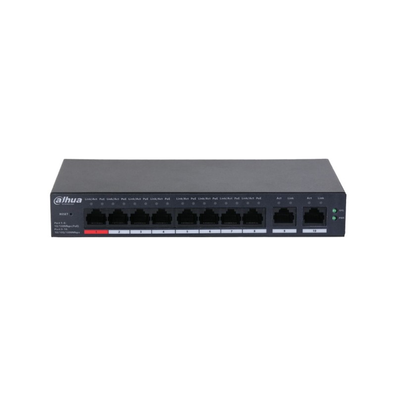 Commutateur cloud géré L2 à 10 ports avec 8 PoEs