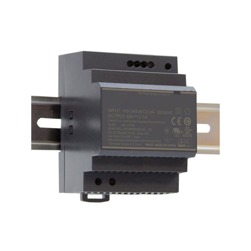 Bloc d'alimentation pour rail DIN 90W/48VDC/1,9A
