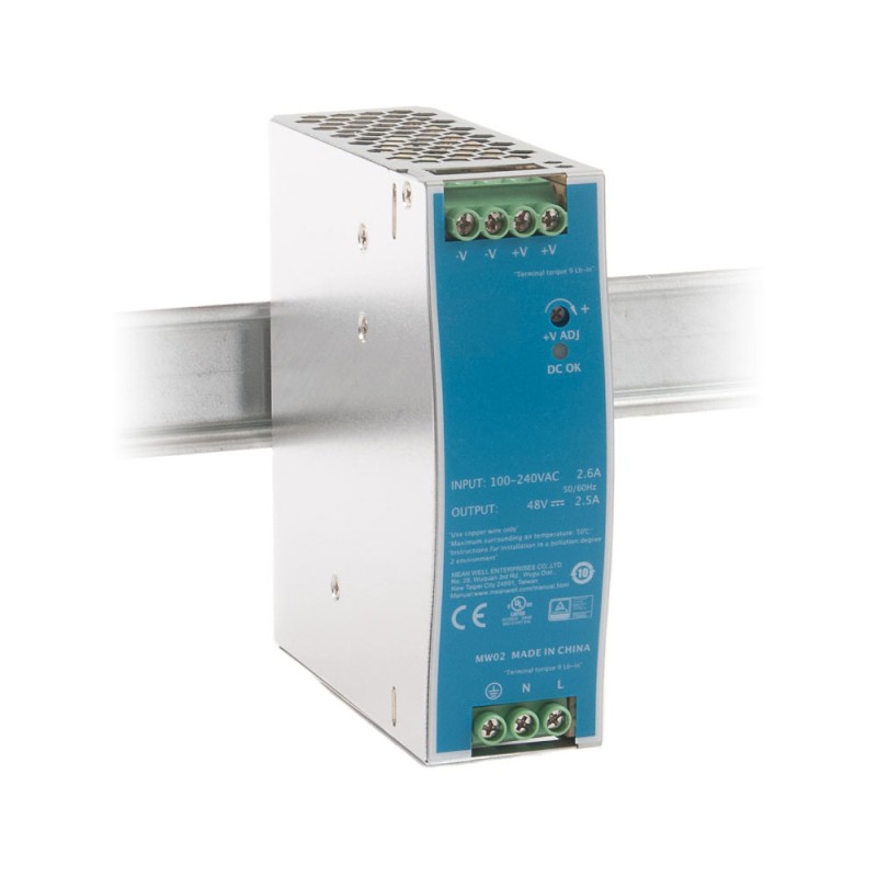Bloc d'alimentation 75W/48VDC/1,6A pour rail DIN