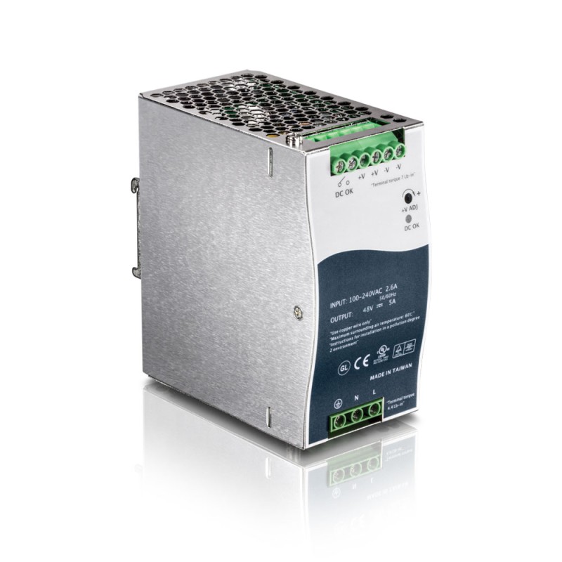 Bloc d'alimentation 240W/48VDC/5A sur rail DIN
