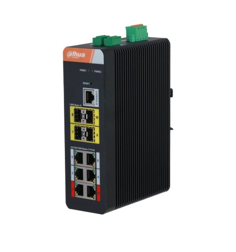 Commutateur industriel L2 à 10 ports avec 6 PoE