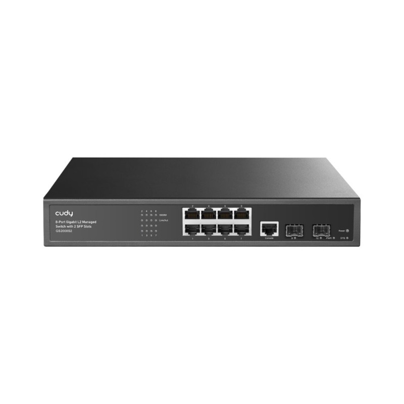 Commutateur Gigabit à 8 ports avec 2 emplacements SFP