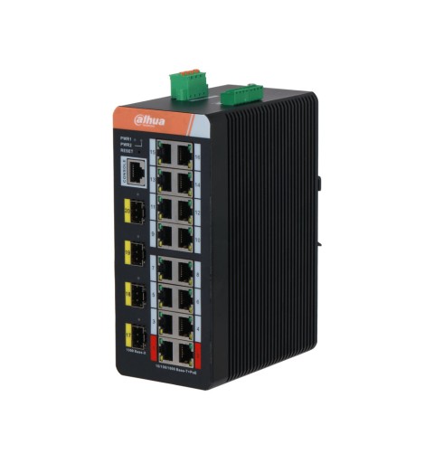 Commutateur industriel L2 20 ports avec 16 ports PoE