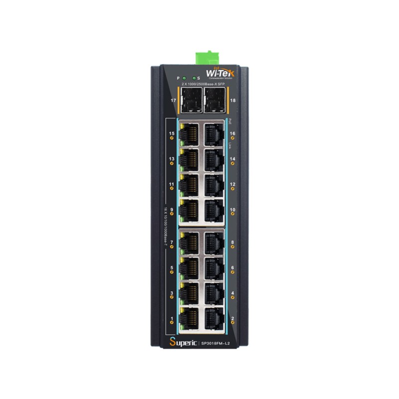 Commutateur administrable 16 PoE+ Gigabit + 2 SFP 2.5G