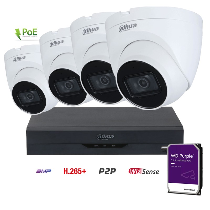 Kit Vidéo Surveillance IP 4...