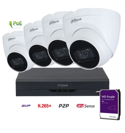 Kit Vidéo Surveillance IP 4 caméra 4MP