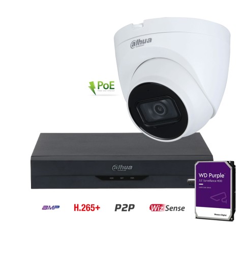 Kit Vidéo Surveillance IP 1 caméra 4MP