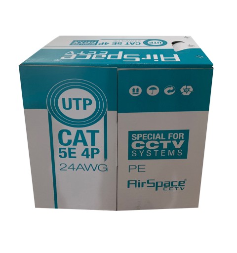 Rouleau de 305 mètres de câble UTP CAT5E 24AWG rigide
