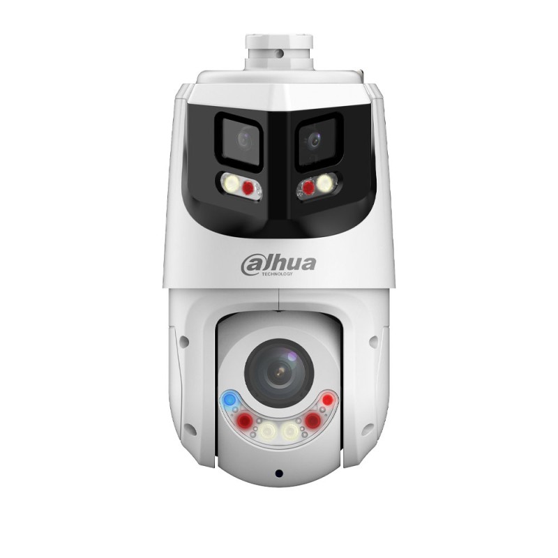 Dôme PTZ grand angle de 8MP + 4MP avec TiOC