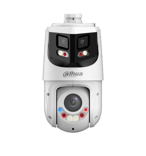 Dôme PTZ grand angle de 8MP + 4MP avec TiOC