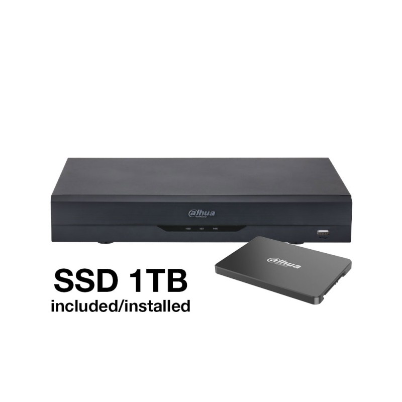XVR Dahua 5 en 1 4 canaux 5MP avec 1TB SSD