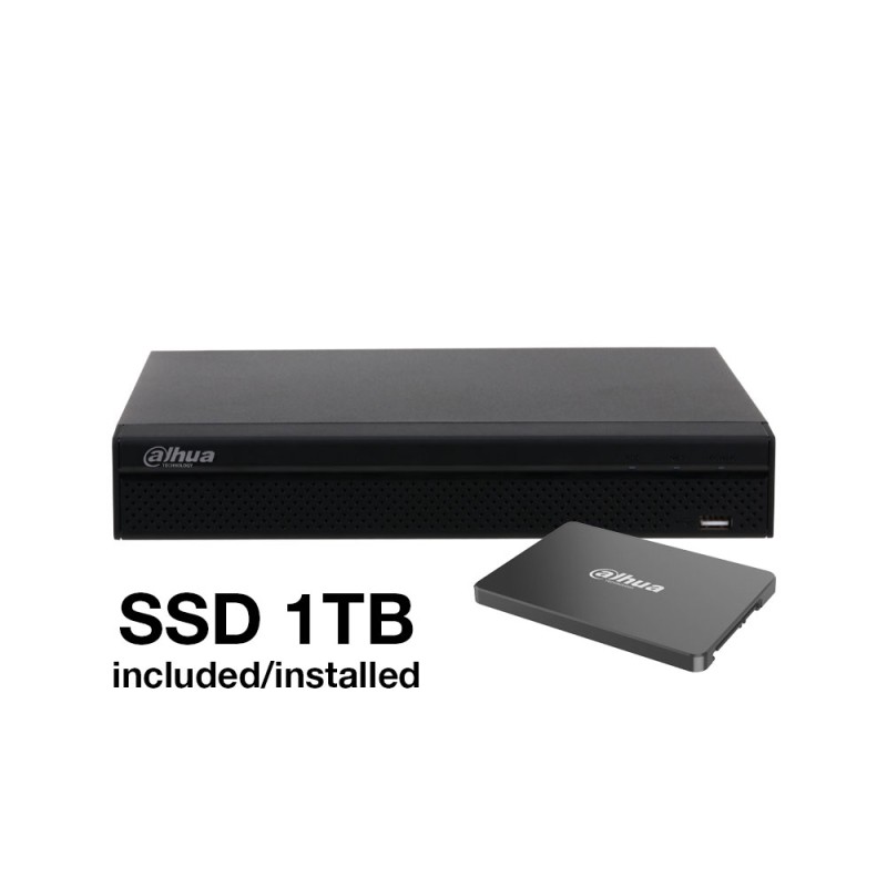 NVR IP Dahua à 4 canaux avec PoE et 960 SSD