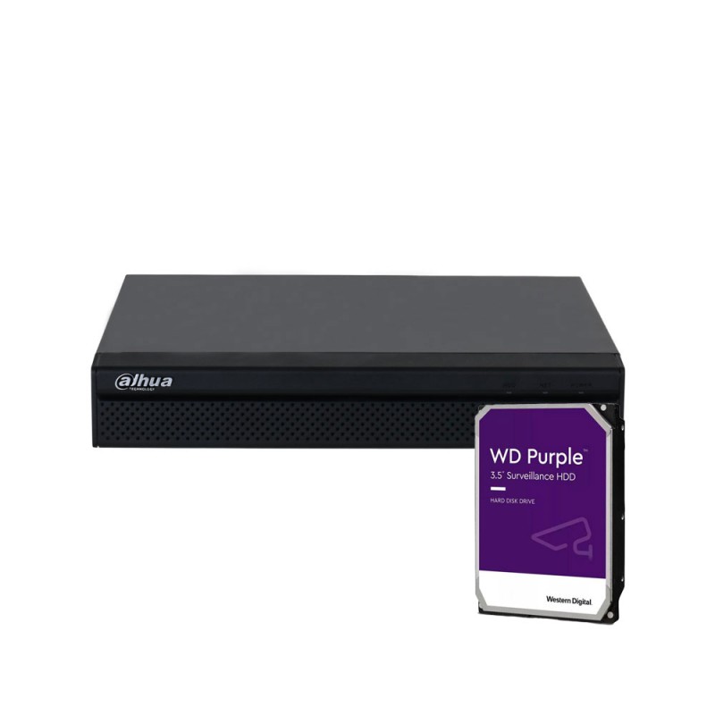 Dahua NVR IP à 4 canaux avec 4 PoE