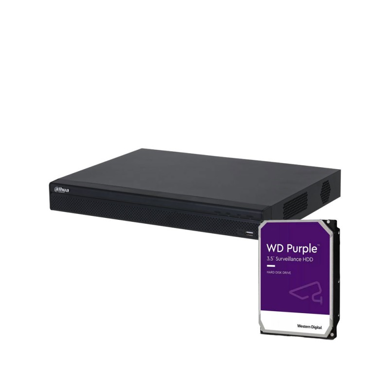 NVR IP Dahua à 4 canaux avec PoE