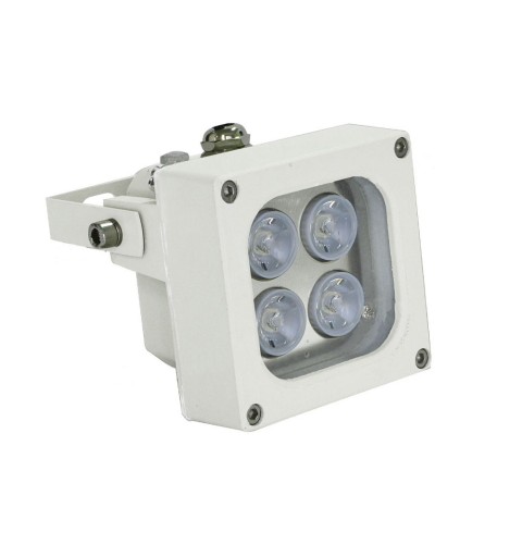 Spot infrarouge jusqu'à 80 mètres, 45°.