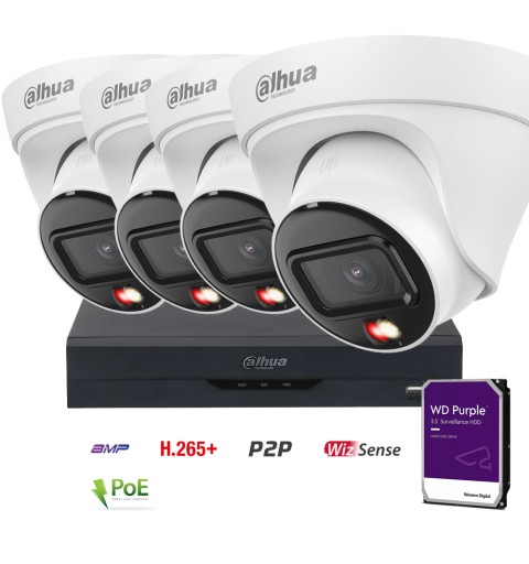 Kit Vidéo Surveillance IP 4 caméra 4MP